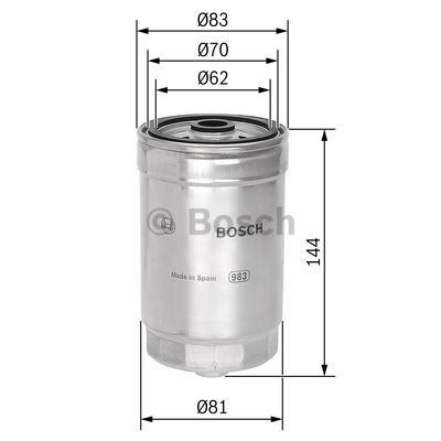 1457434314 Bosch Filtro de gasolina