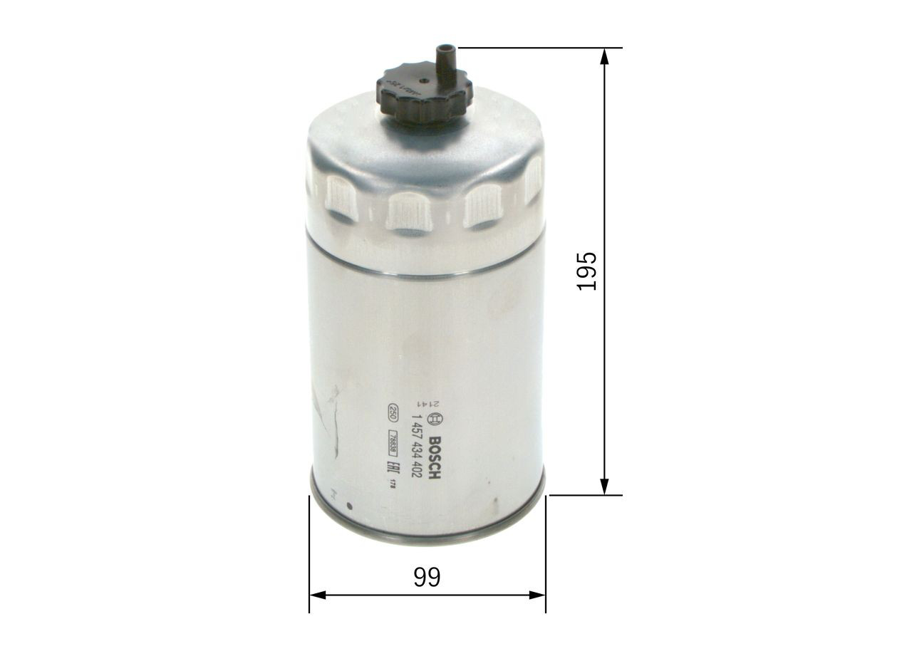 Filtro de gasoil Bosch 1457434402