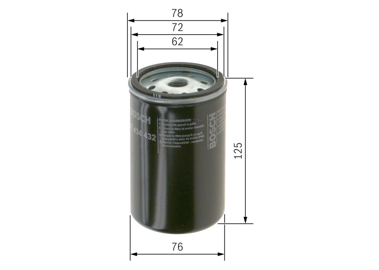 1457434432 Bosch Filtro de gasolina