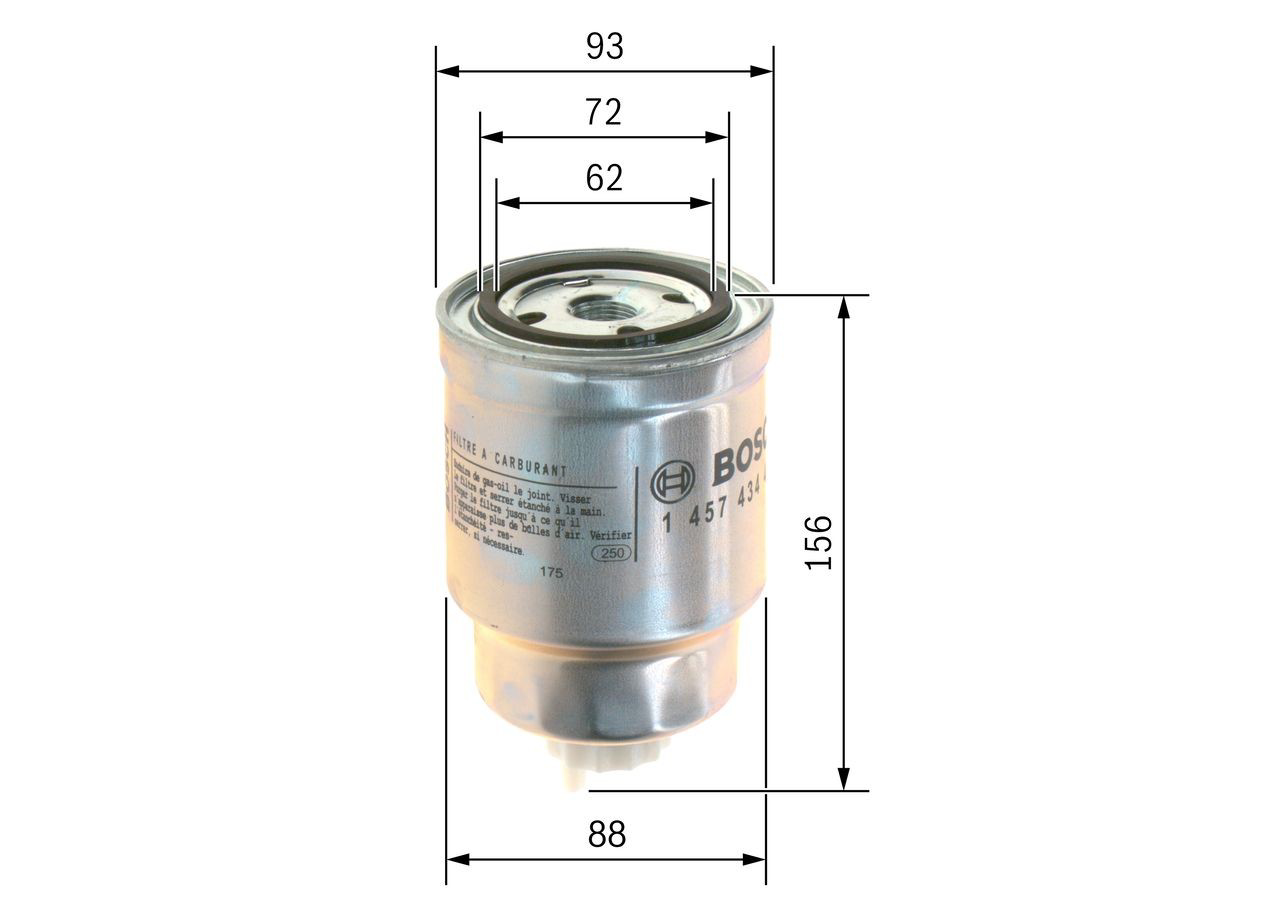 Filtro de gasoil Bosch 1457434439