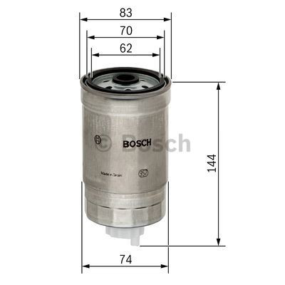 Filtro de gasoil Bosch 1457434516
