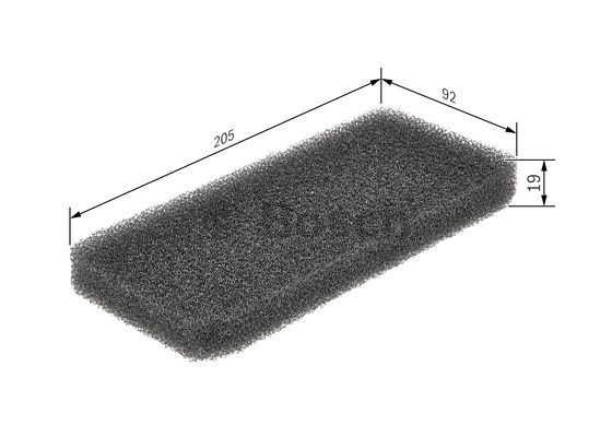 Filtro de habitáculo 1987431170 Bosch