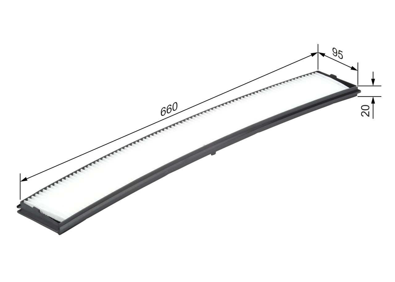 Filtro de habitáculo 1987432036 Bosch