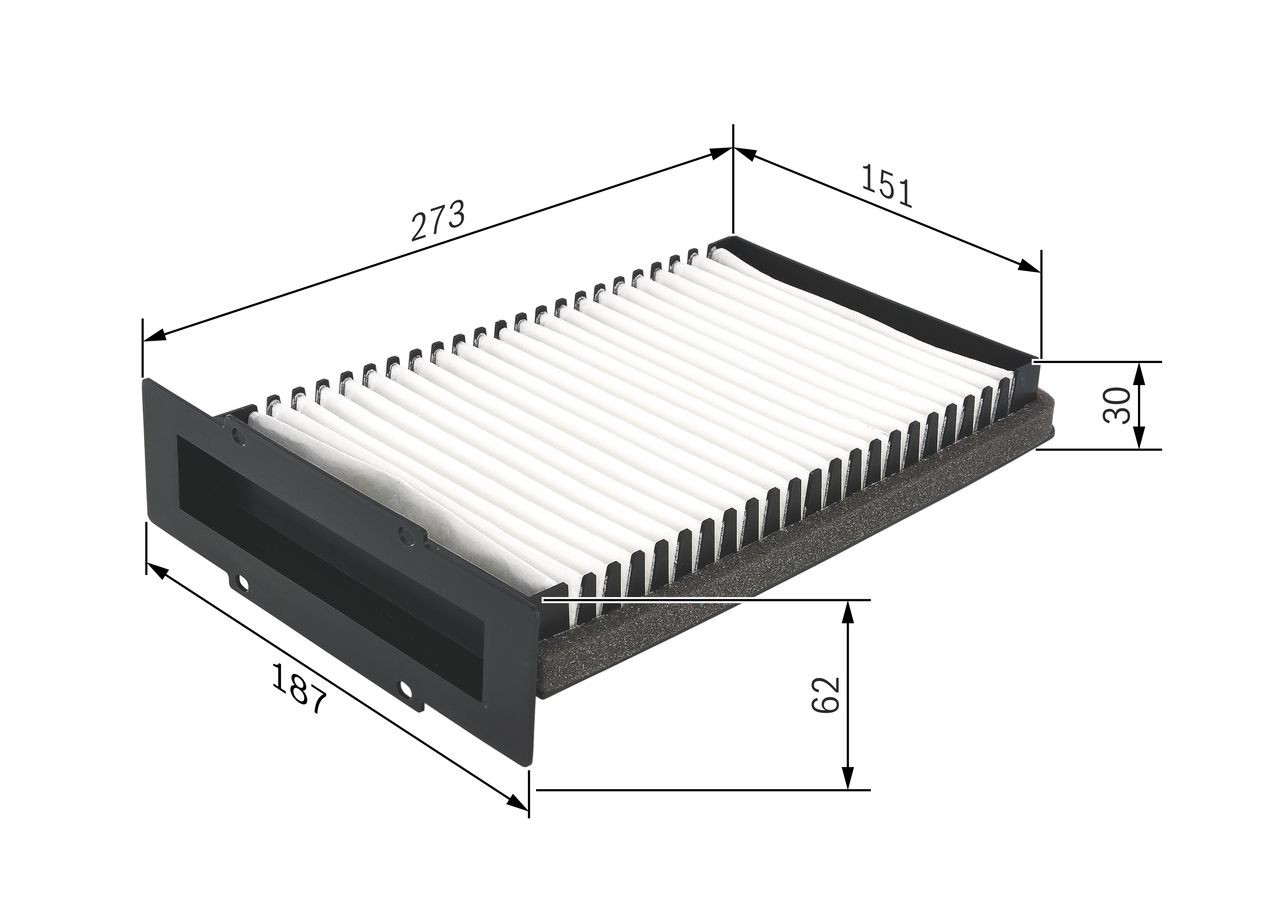 1987432210 Bosch Filtro antipolen