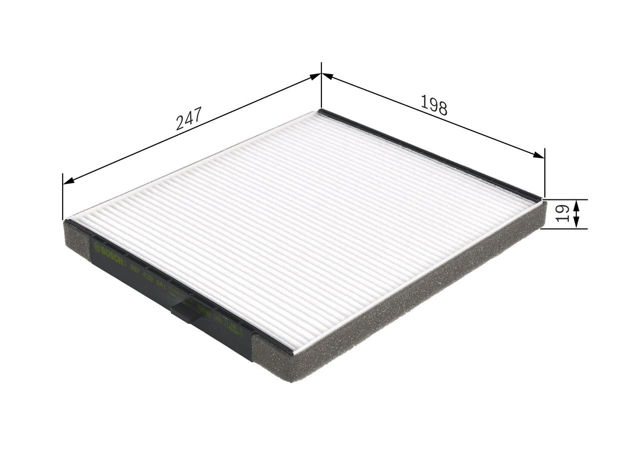 Filtro de habitáculo 1987432241 Bosch
