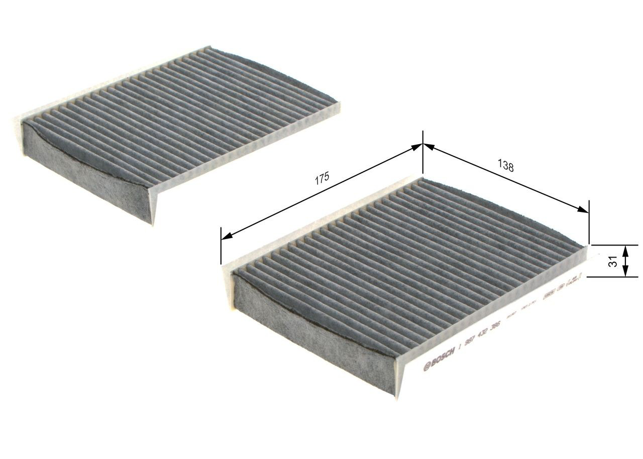Filtro de habitáculo 1987432386 Bosch