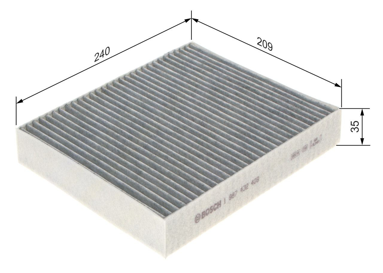 Comprar 1987432409 Bosch Filtro de aire del habitáculo