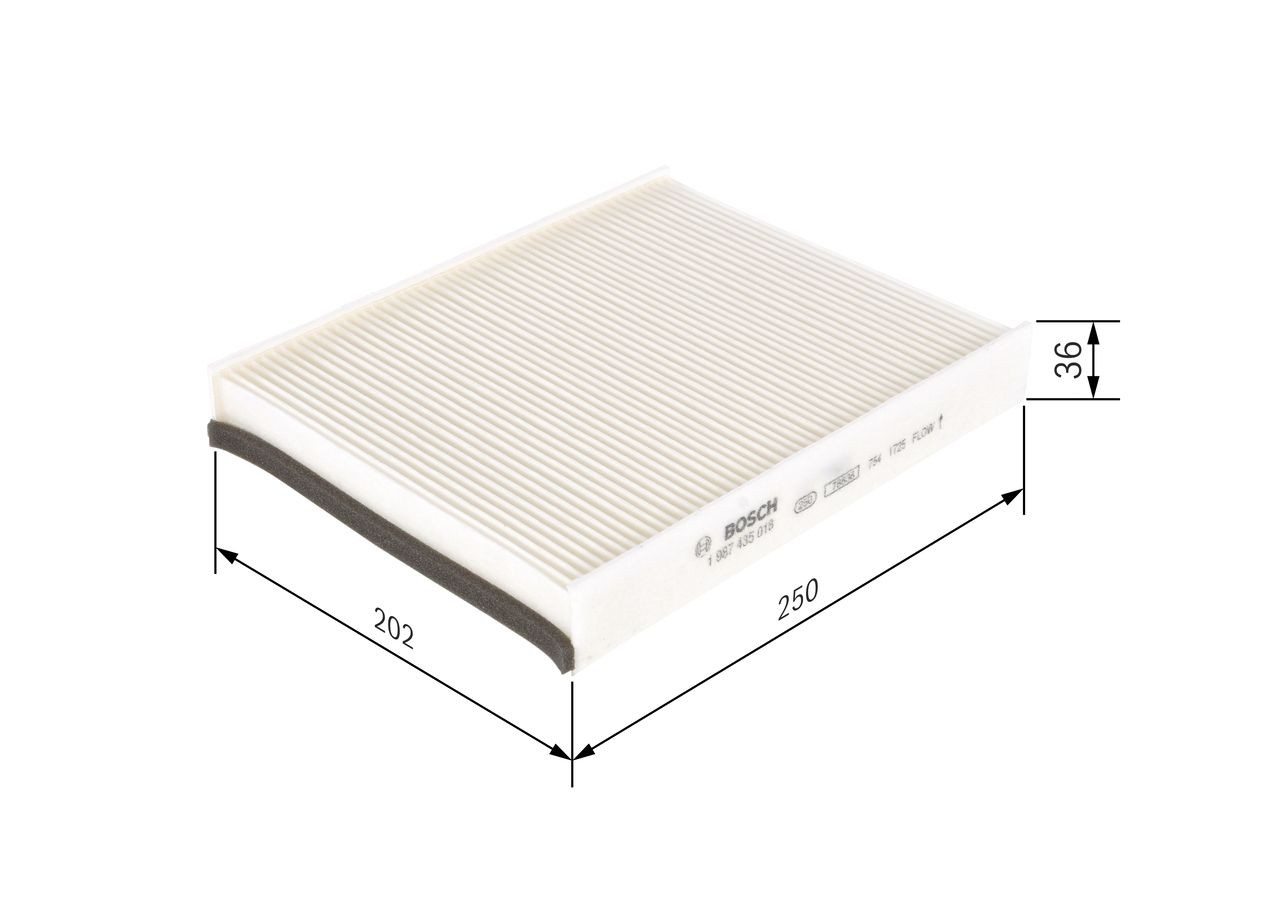 Filtro de cabina Bosch 1987435018 precio, desde 10,83 EUR