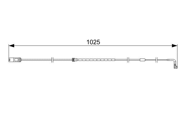Sensor de desgaste de pastillas de freno trasero Bosch 1987473026 precio, desde 9,98 EUR