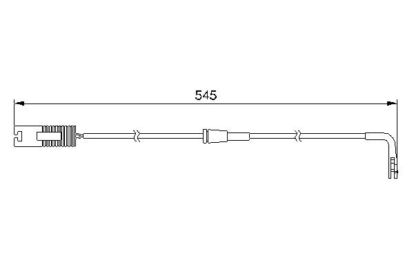 Comprar 1987474940 Bosch Sensor de desgaste de pastillas de freno trasero