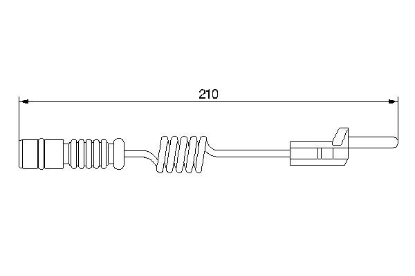 Comprar 1987474969 Bosch Sensor de desgaste de las pastillas de freno delanteras