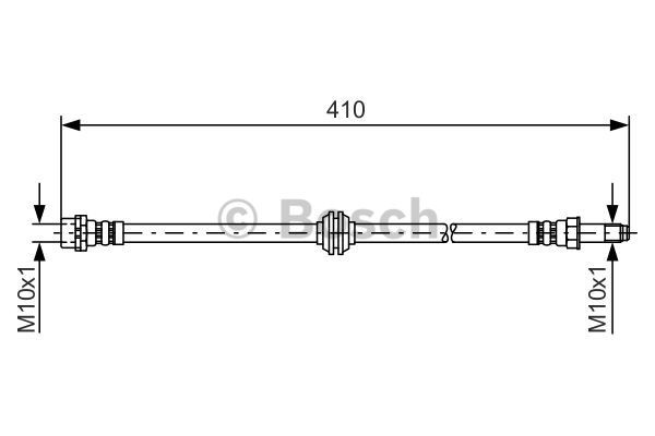 Latiguillos de freno delantero 1987476753 Bosch