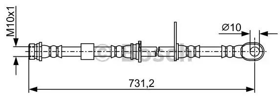 Comprar 1987481957 Bosch Latiguillos de freno delantero izquierdo