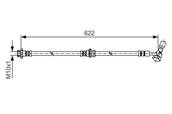 Comprar 1987481A39 Bosch Latiguillos de freno delantero derecho
