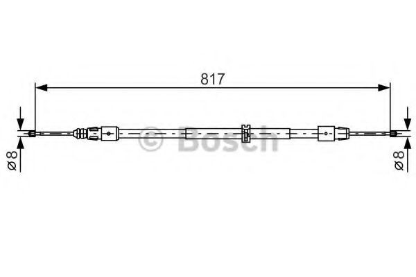 Cable de freno de mano trasero derecho/izquierdo 1987482024 Bosch