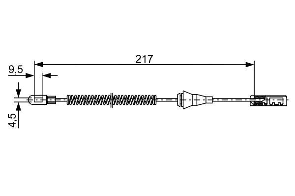 Cable de freno de mano trasero derecho/izquierdo para Opel Vectra 31