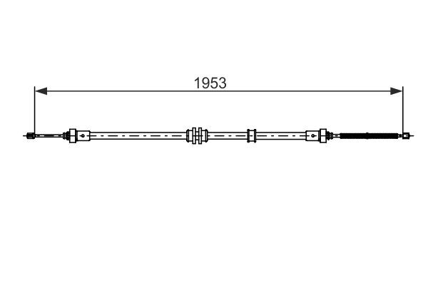Cable de freno de mano trasero derecho/izquierdo Bosch 1987482732 precio, desde 16,81 EUR