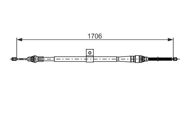 Comprar 1987482740 Bosch Cable de freno de mano trasero izquierdo