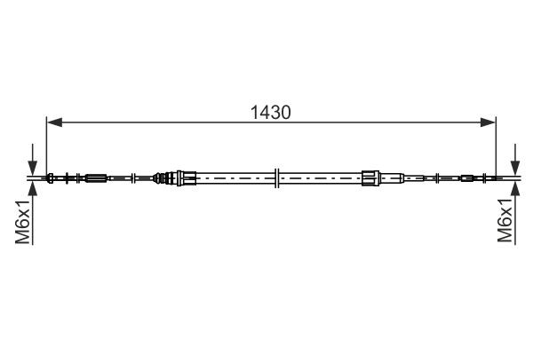 Cable de freno de estacionamiento delantero 1987482864 Bosch