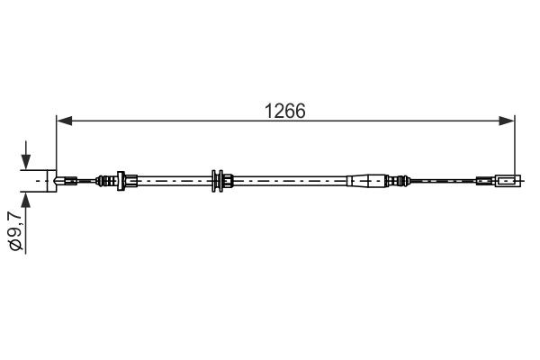 Comprar 1987482894 Bosch Cable de freno de mano trasero derecho/izquierdo