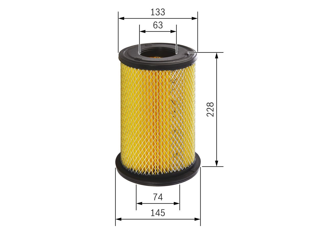F026400199 Bosch Filtro de aire de motor