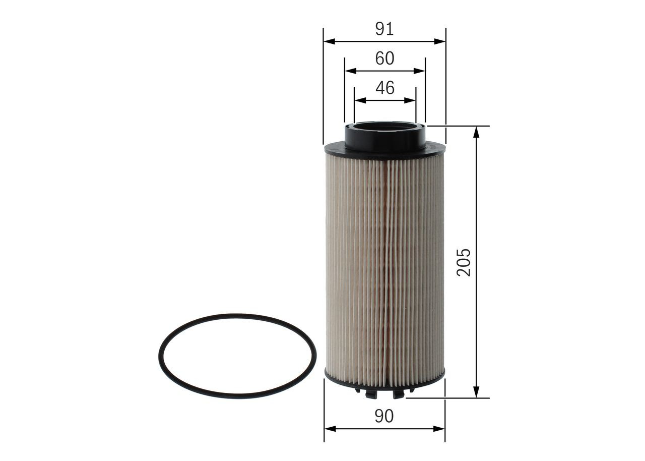 Filtro de gasoil Bosch F026402033