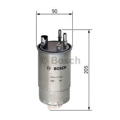 Filtro de gasoil Bosch F026402049