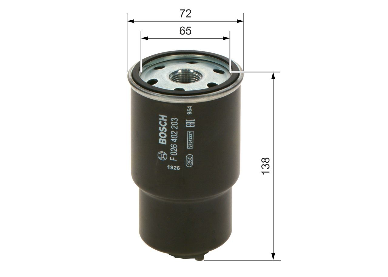 Filtro combustible Bosch F026402203 precio, desde 21,11 EUR
