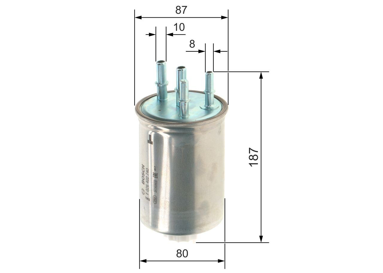 F026402740 Bosch Filtro de gasolina