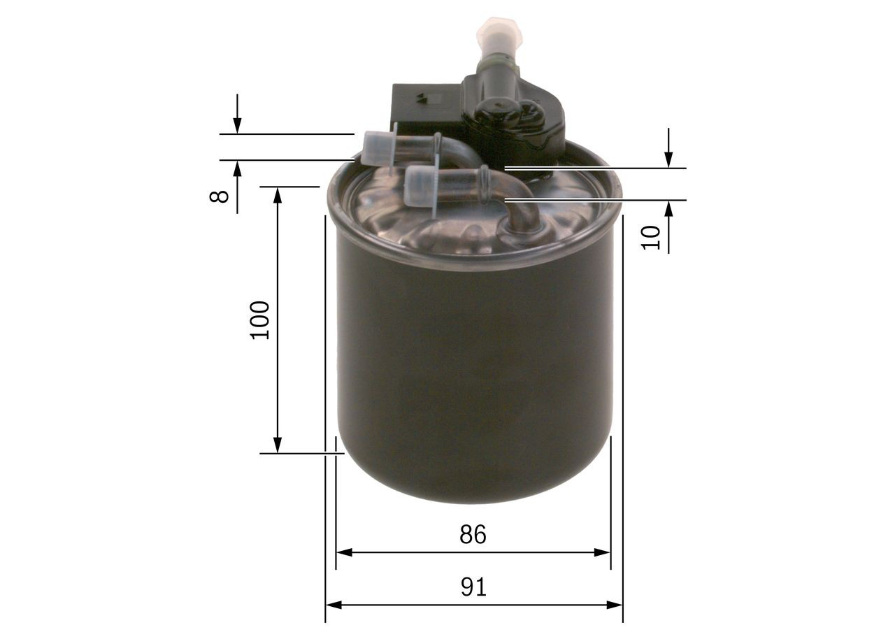 Filtro de combustible F026402837 Bosch