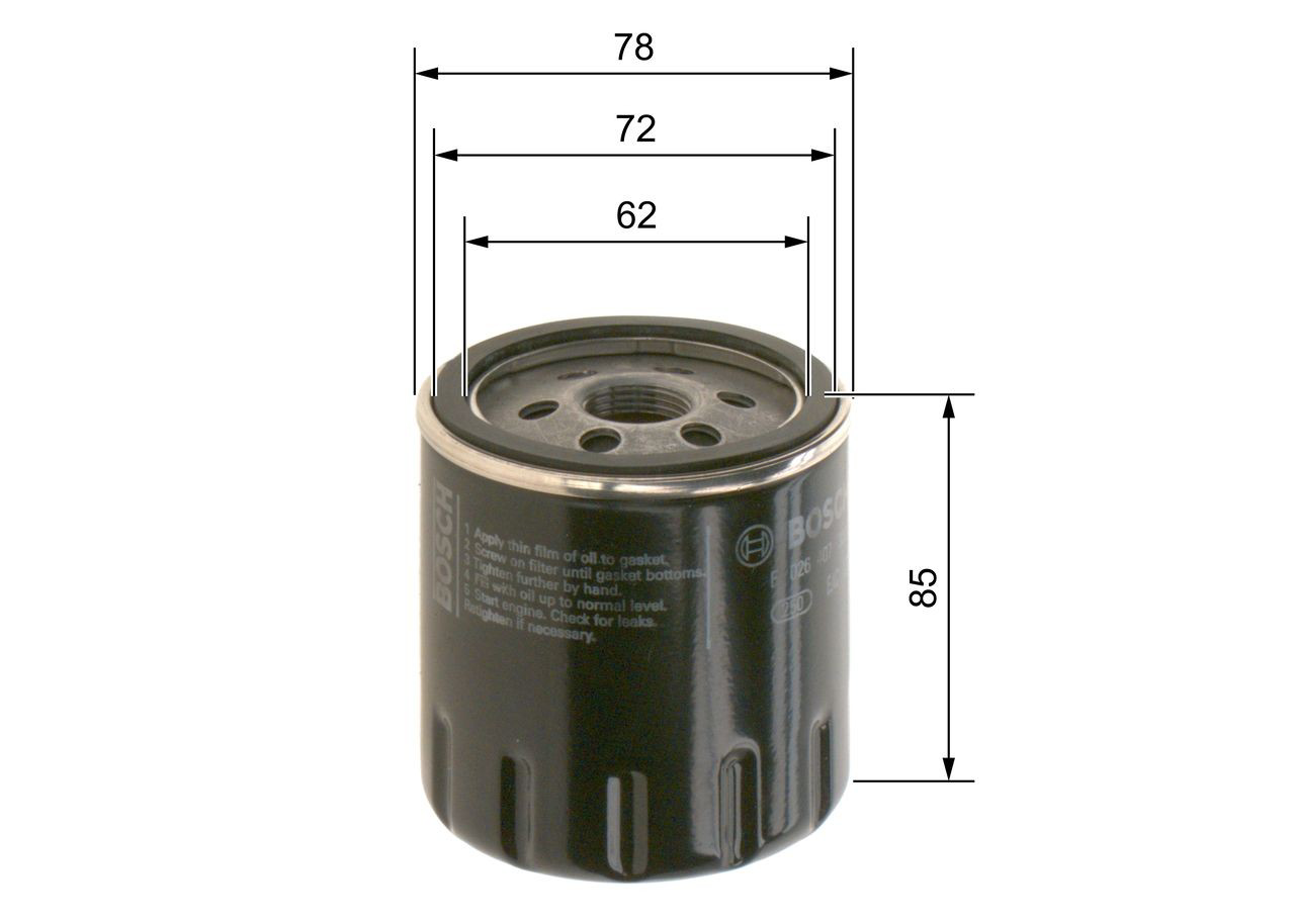 Filtro de aceite motor Bosch F026407300