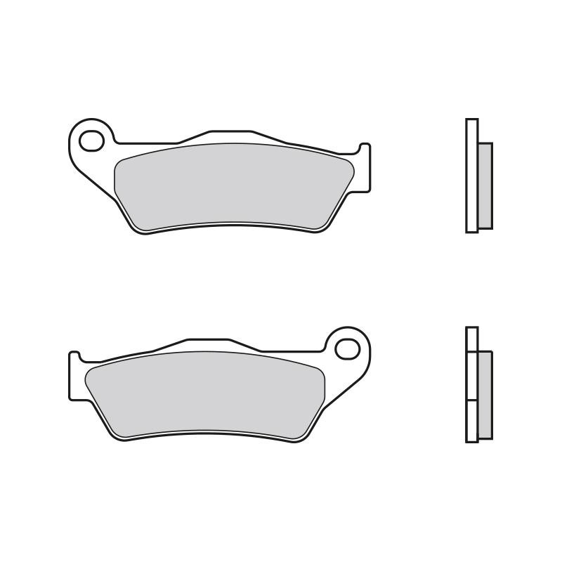 07BB04SX Brembo Pastillas freno traseras