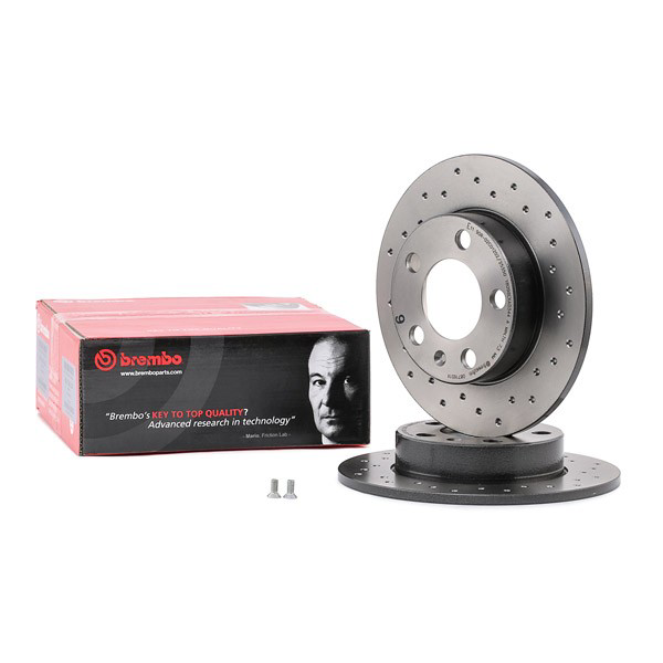 Disco de freno trasero 0871651X Brembo