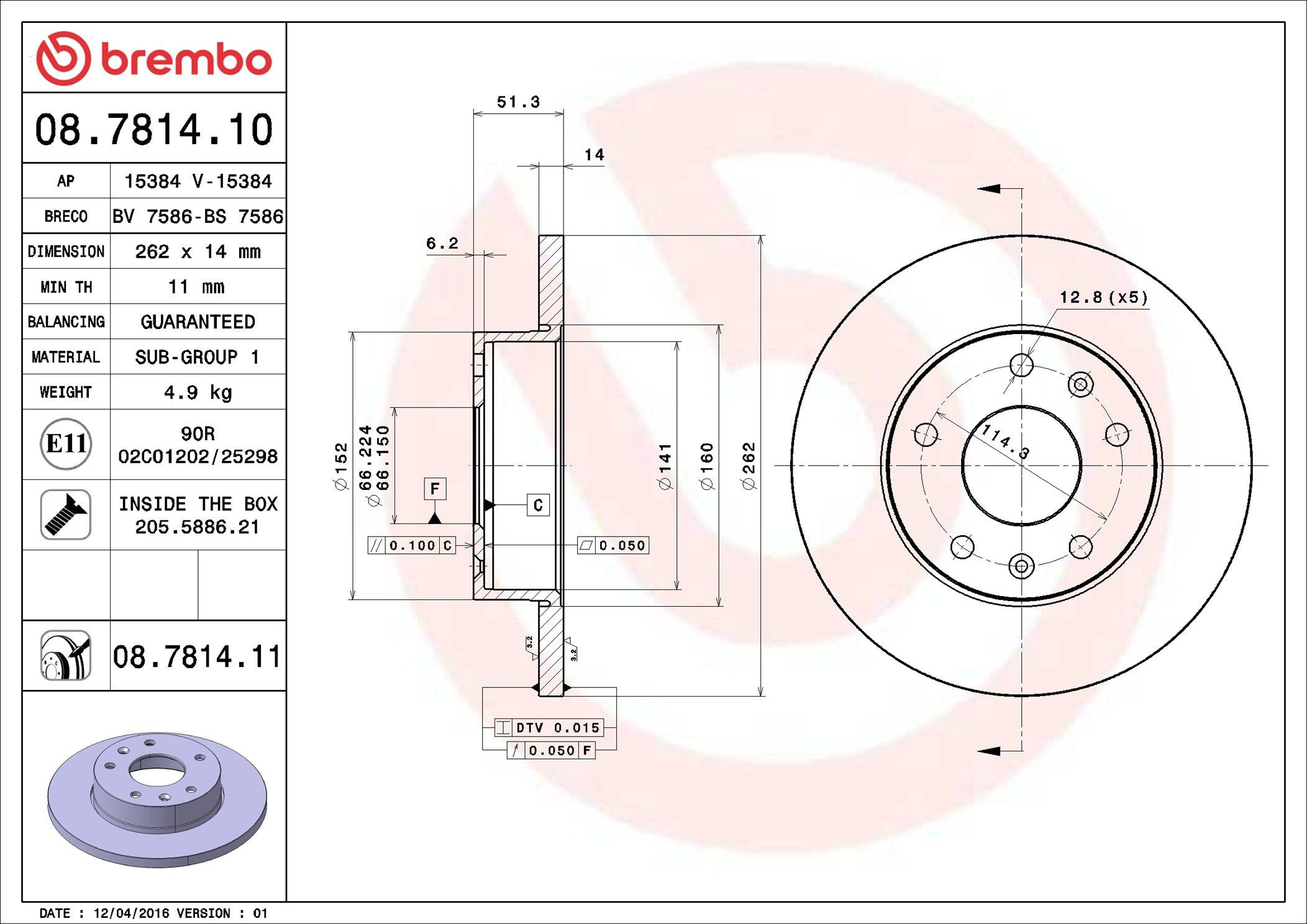 Frenos delanteros Brembo 08781411 precio, desde 33,24 EUR