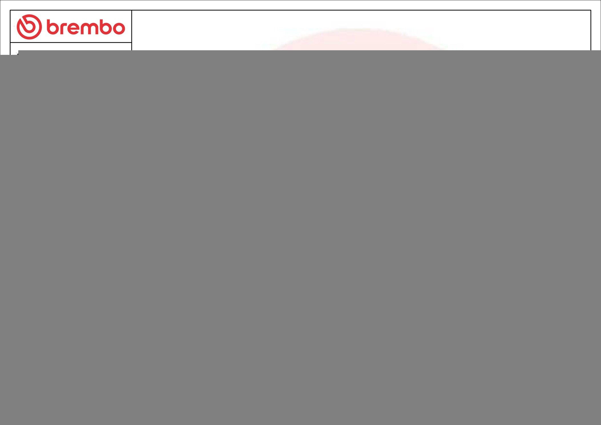 Disco de freno trasero 08A14710 Brembo