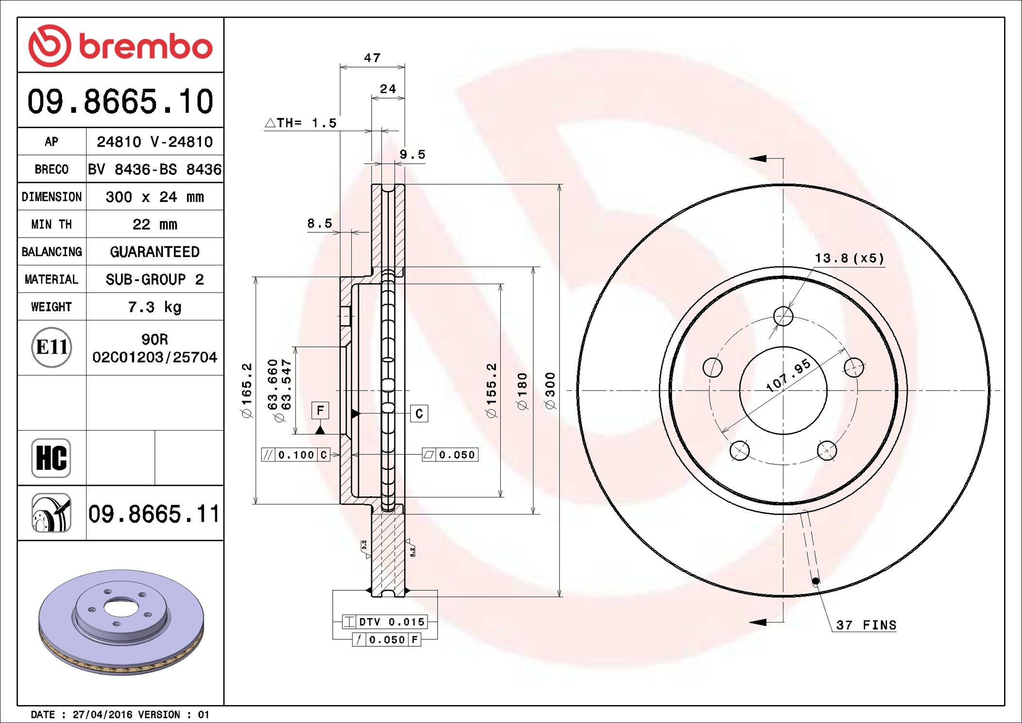 Frenos delanteros Brembo 09866511 precio, desde 34,90 EUR
