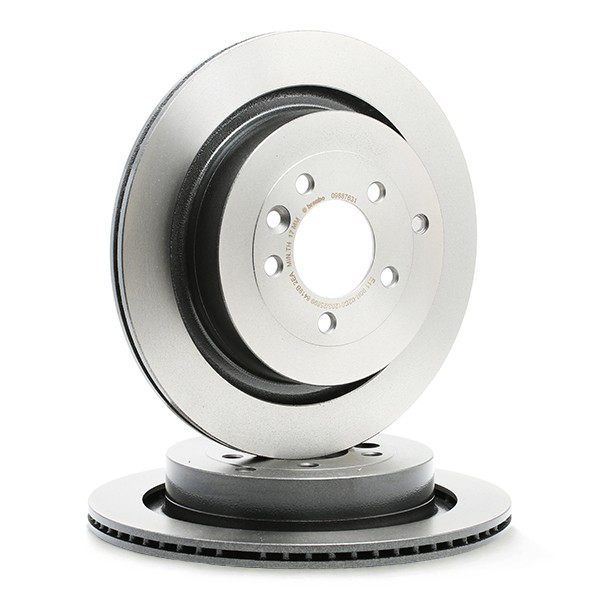 Disco de freno trasero 09887631 Brembo