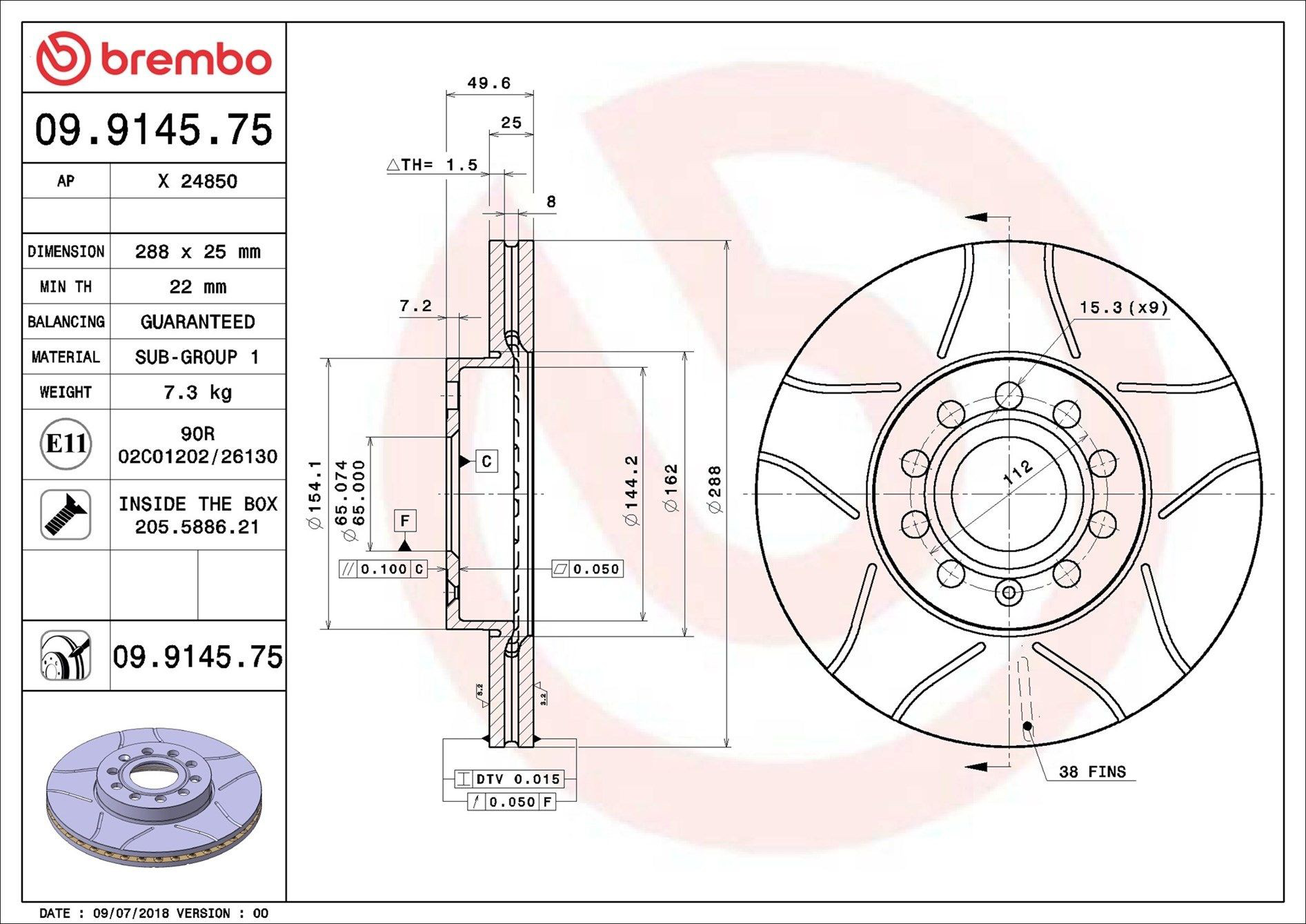 Comprar 09914575 Brembo Juego de reparación de frenos delanteros