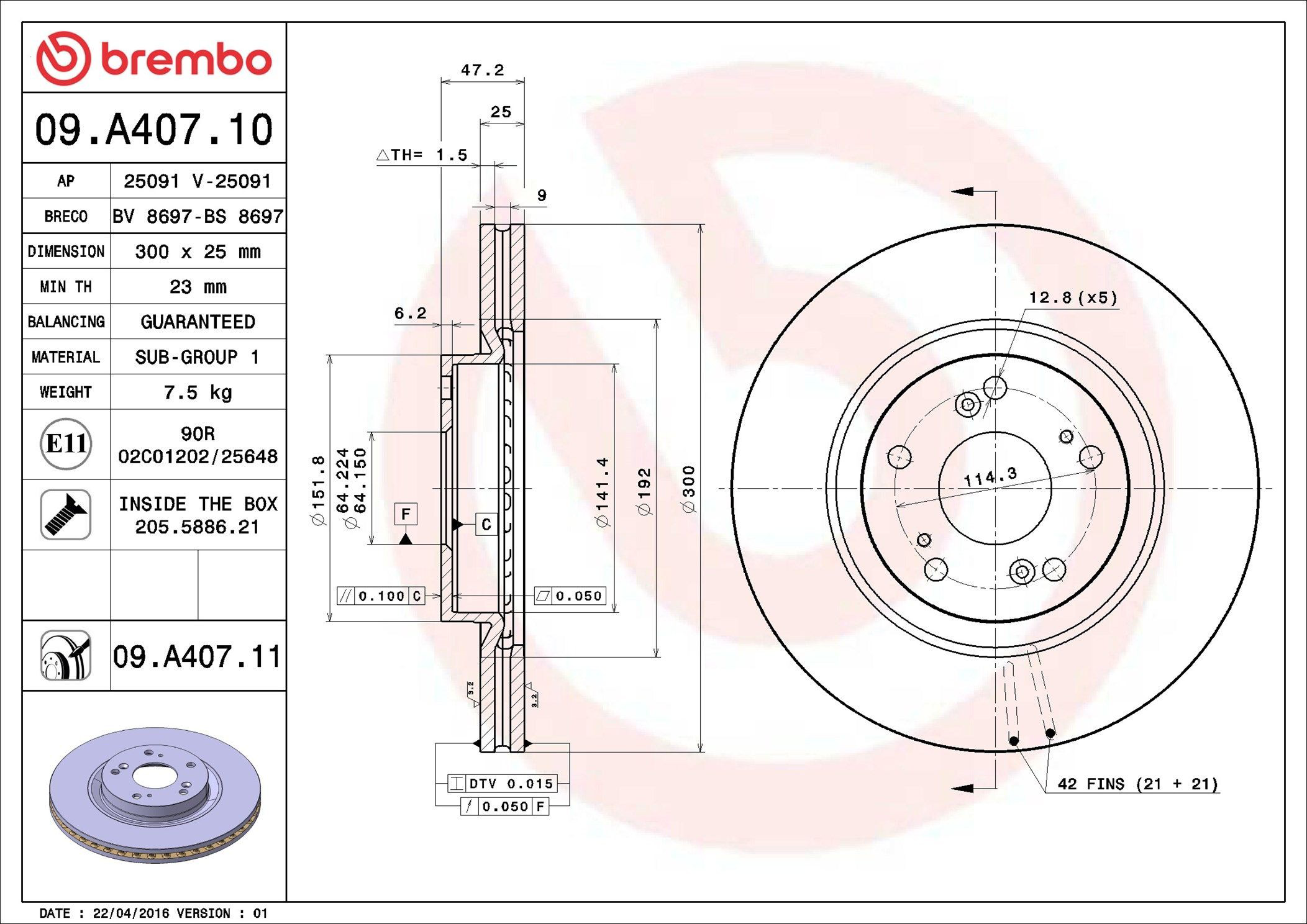 Frenos delanteros Brembo 09A40710 precio, desde 55,09 EUR