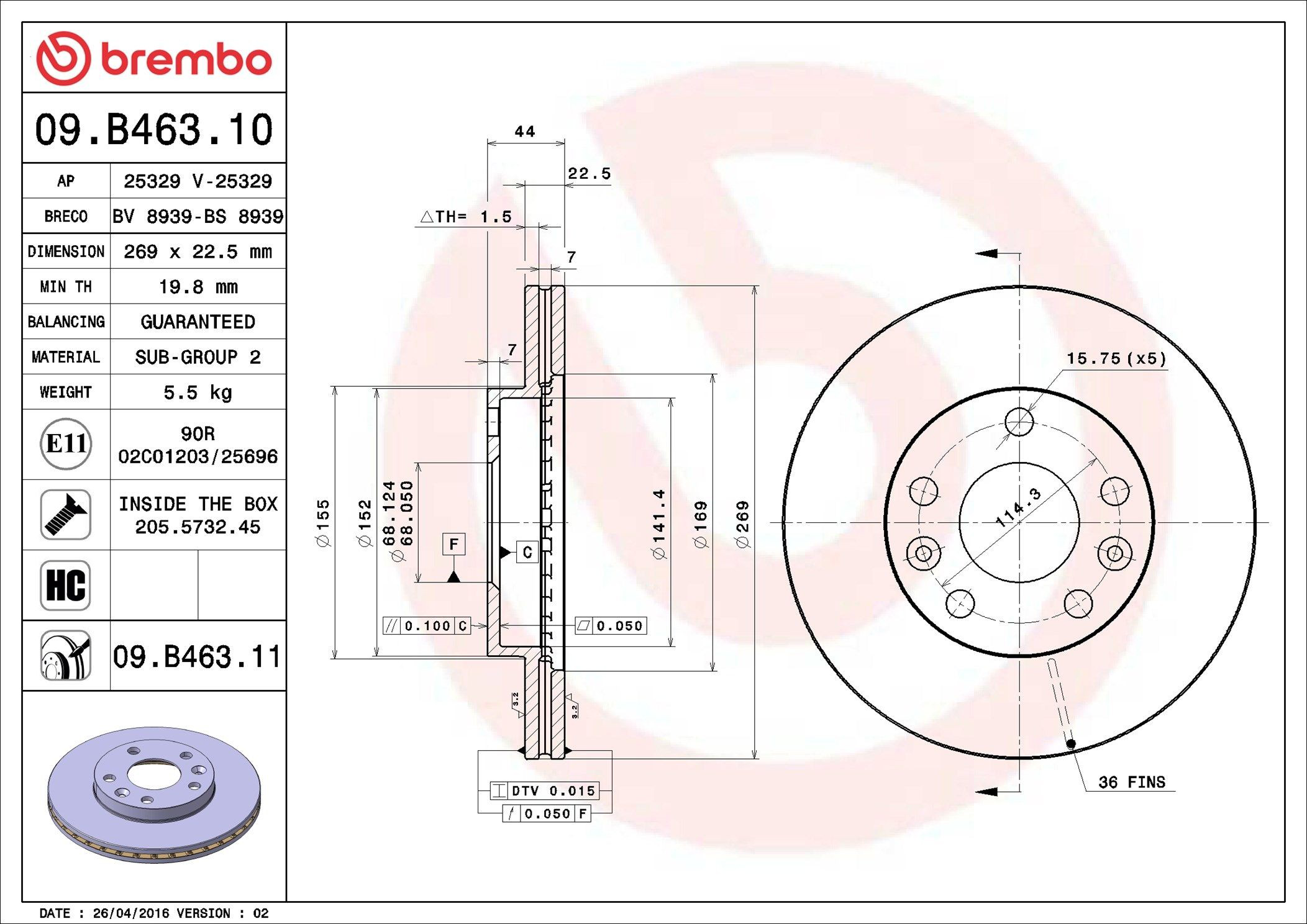 Frenos delanteros Brembo 09B46310 precio, desde 39,42 EUR