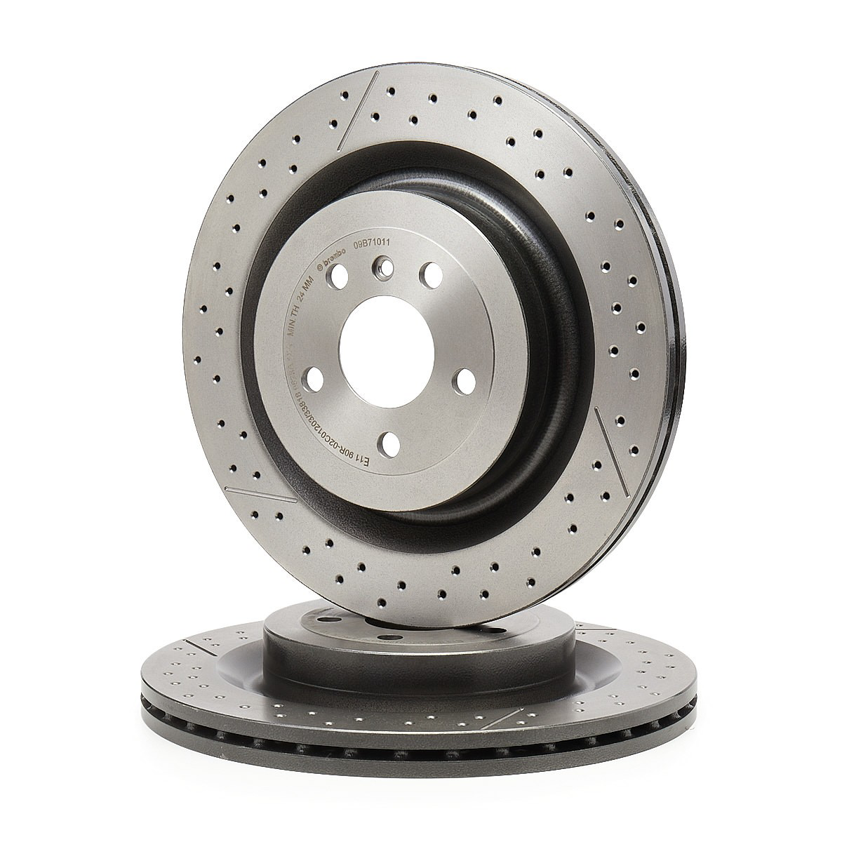 Disco de freno trasero 09B71011 Brembo