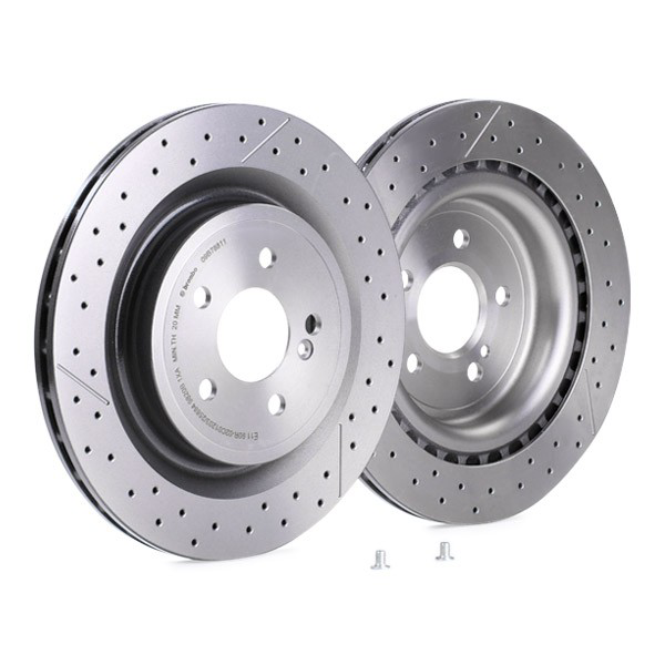 Disco de freno trasero 09B78811 Brembo