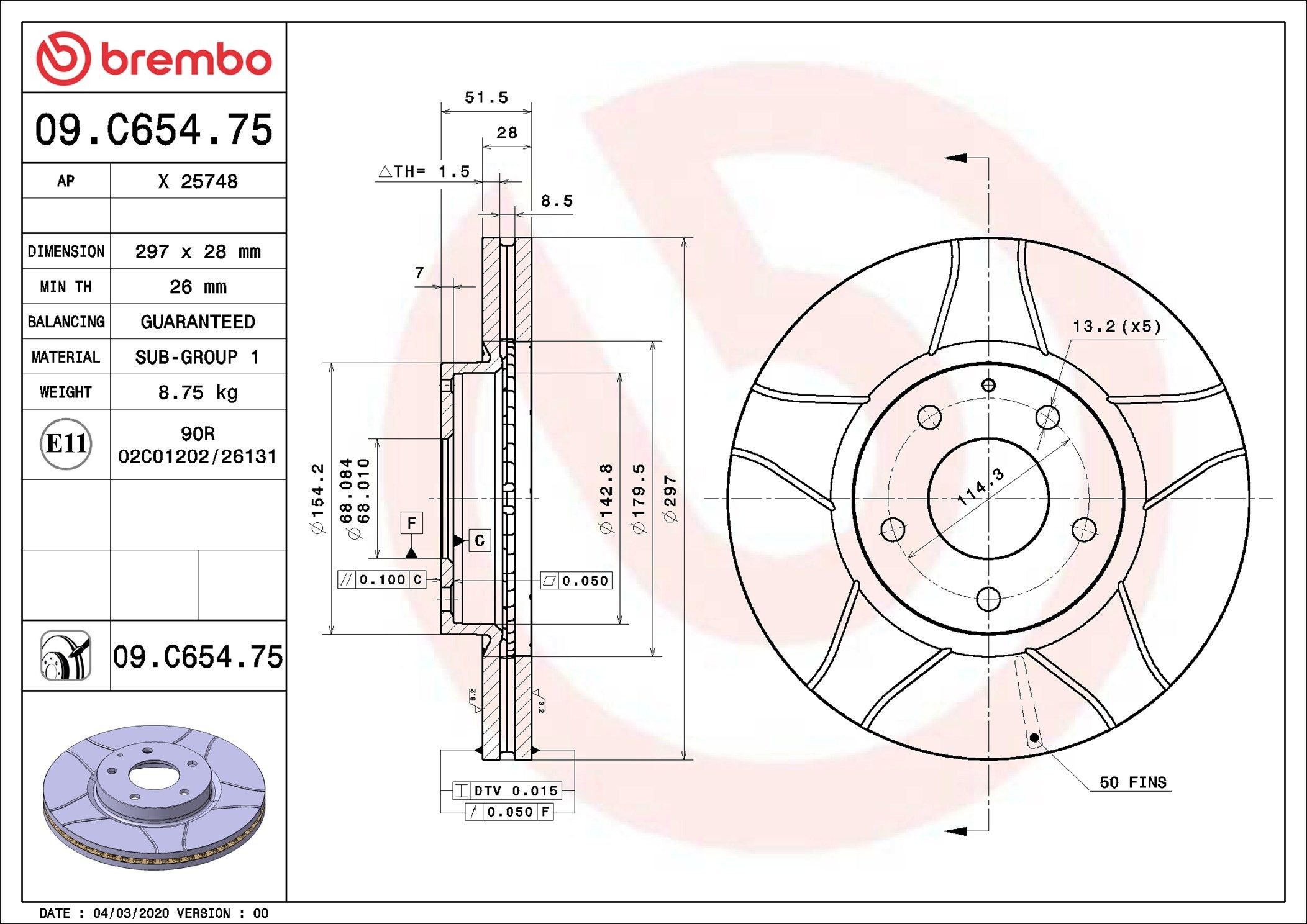 Frenos delanteros Brembo 09C65475 precio, desde 53,72 EUR