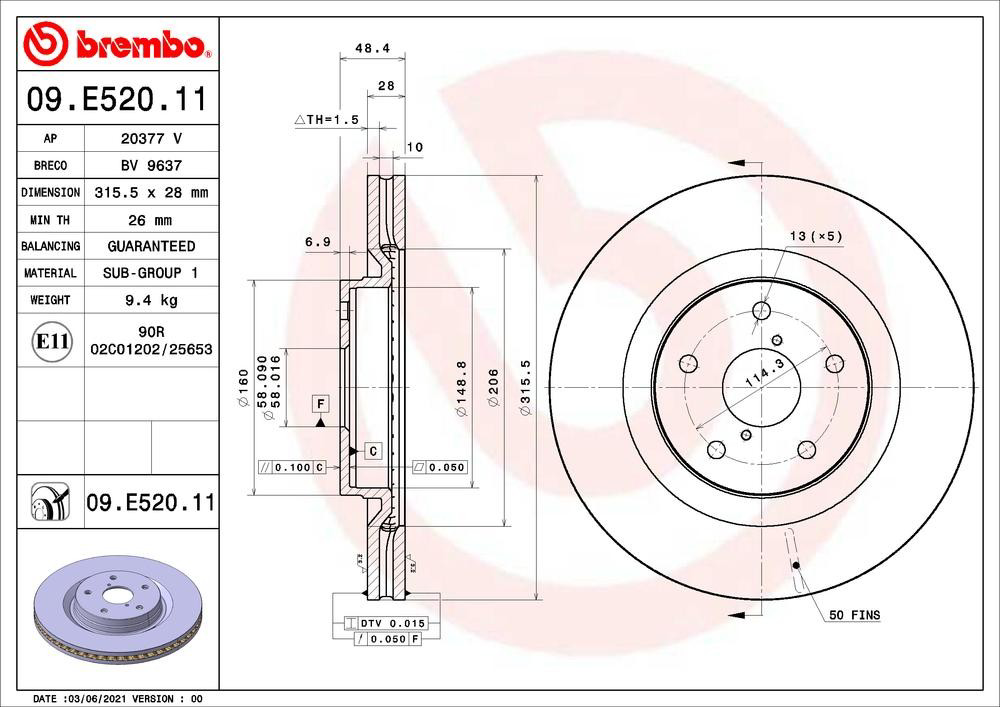 Comprar Disco de freno Subaru Forester V S14, SK