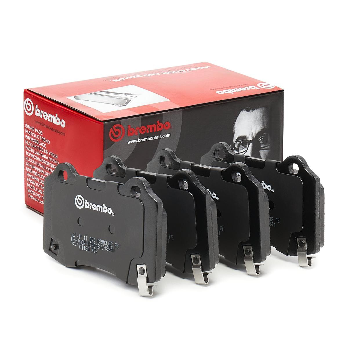 Comprar P11024 Brembo Pastillas de freno traseras