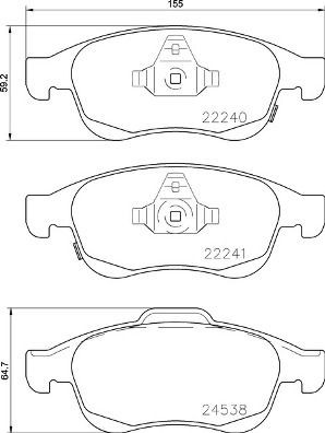 Pastillas freno delanteras Brembo P23165 precio, desde 36,82 EUR