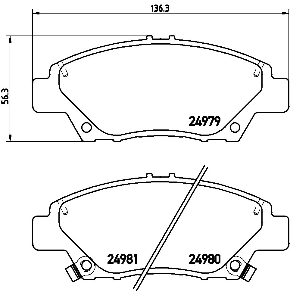 Comprar P28050X Brembo Pastillas delanteras de freno