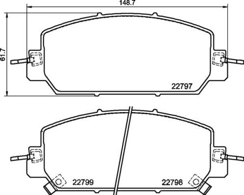 Comprar P28098 Brembo Pastillas delanteras de freno