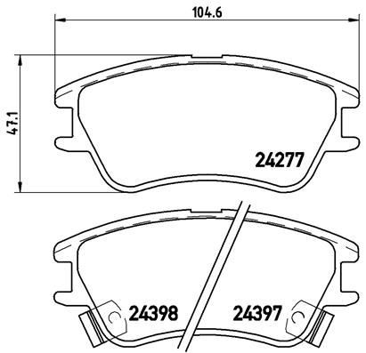 Comprar P30027 Brembo Pastillas delanteras de freno