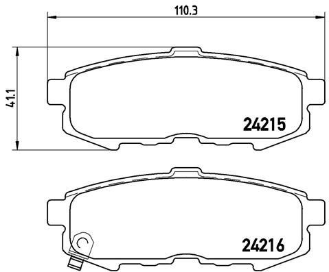Comprar P49042 Brembo Pastillas de freno traseras